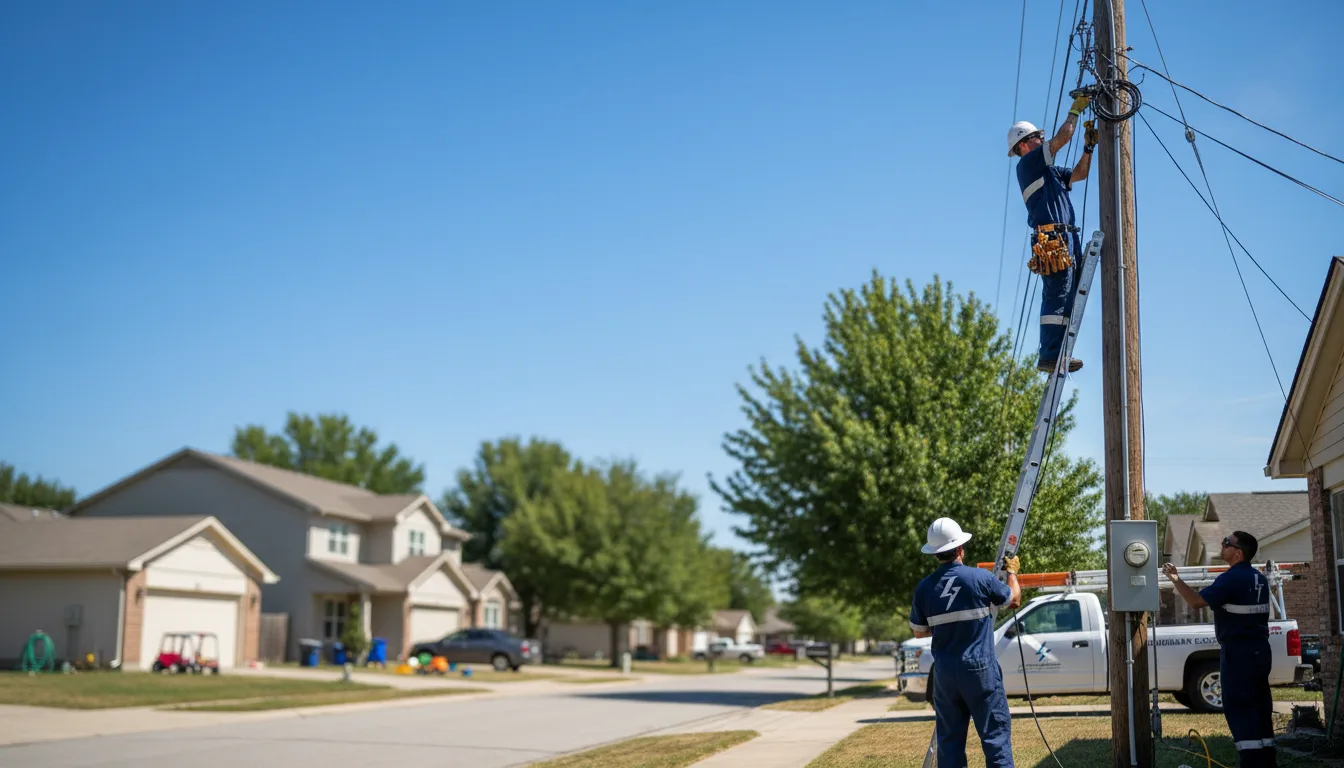 Residential electrician providing installation services in Snow, OK